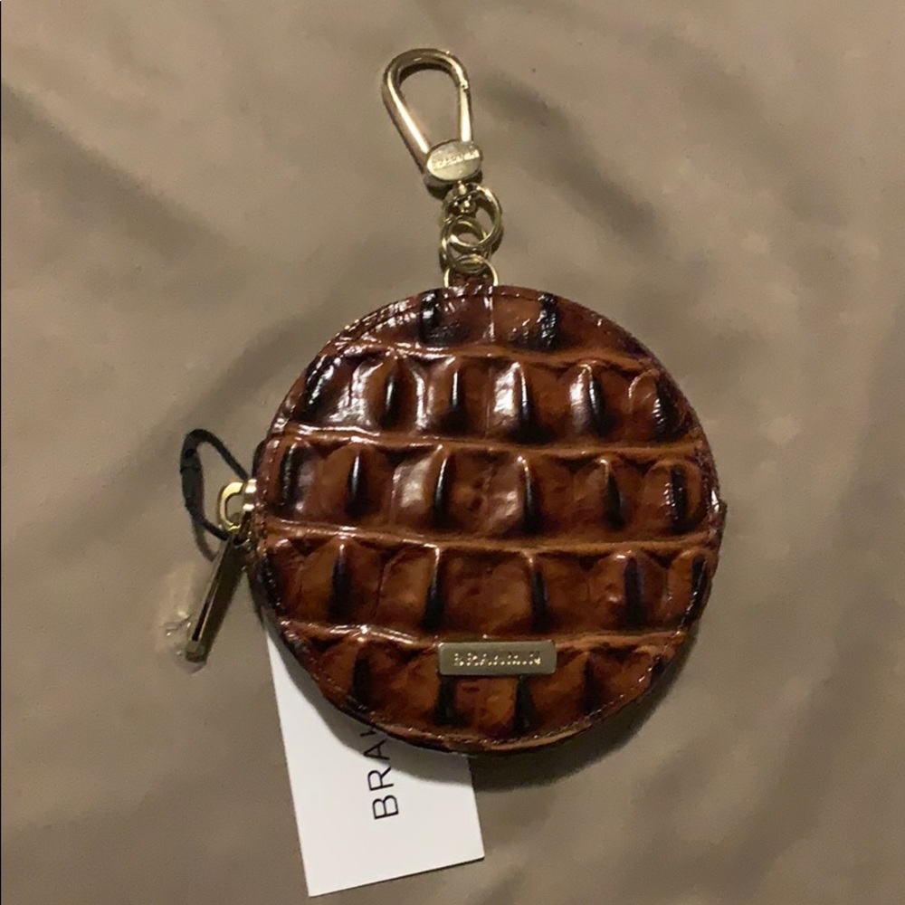 Brahmin coin purse in the color Pecan